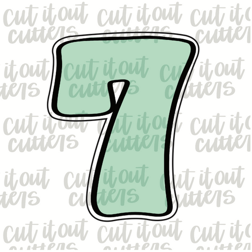 Funky 7 Cookie Cutter