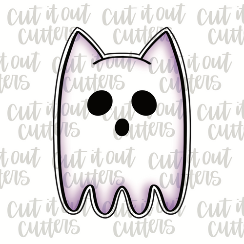 Ghost Cat Cookie Cutter