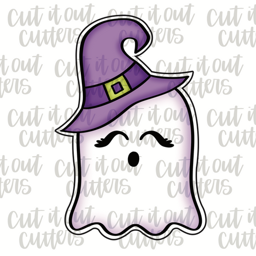 Ghost with Witch Hat Cookie Cutter