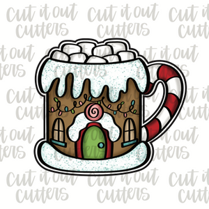 Candy Cane Heart Mug Toppers - Dukes and Duchesses