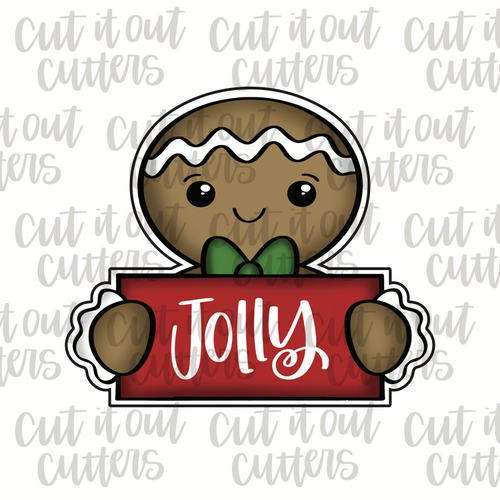 Gingerbread Plaque 2021 Cookie Cutter