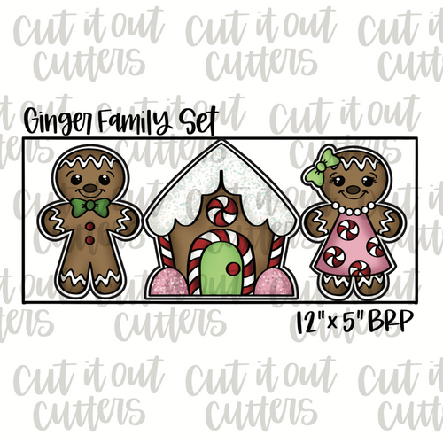 Ginger Family Cookie Cutter Set