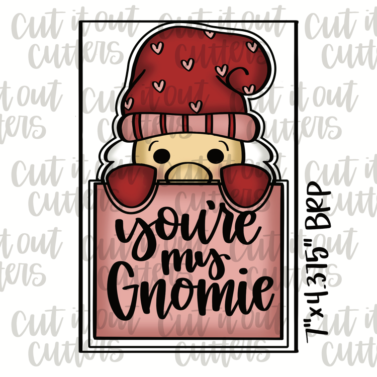 2 Piece Plaque - Gnome - Cookie Cutter Set