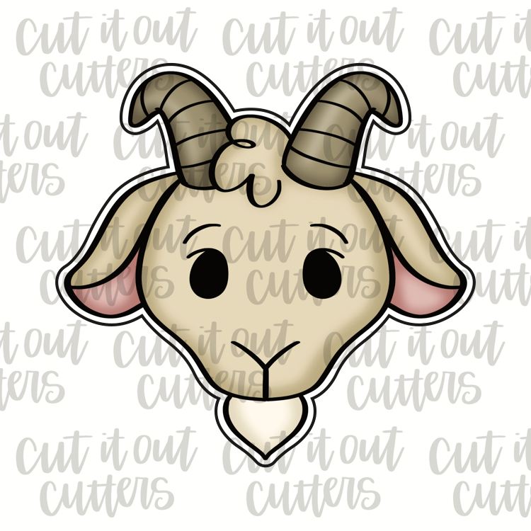 Goat Cookie Cutter – Cut It Out Cutters