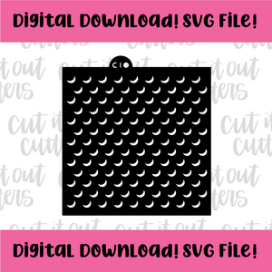 DIGITAL DOWNLOAD SVG File for Golf Ball Pattern Stencil