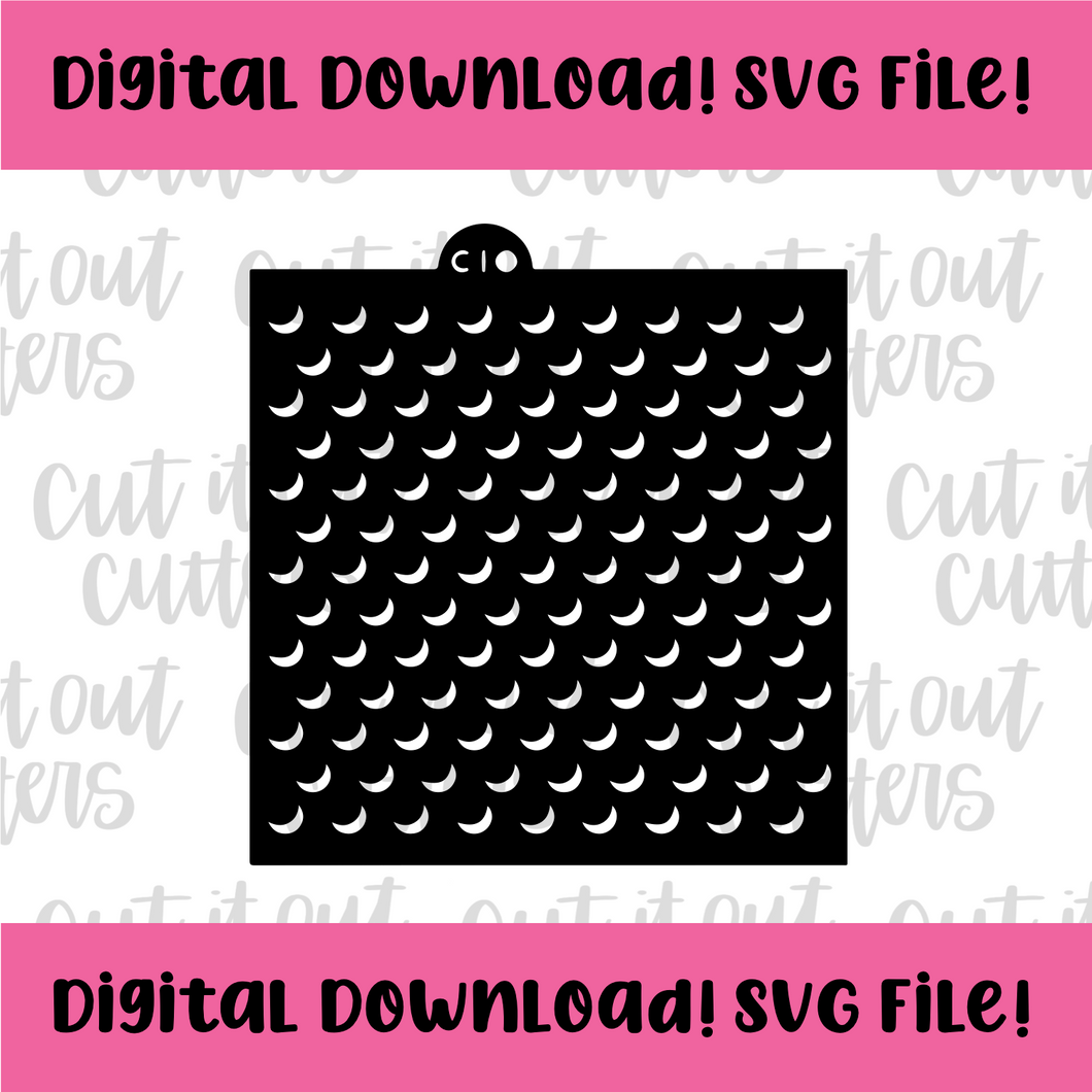 DIGITAL DOWNLOAD SVG File for Golf Ball Pattern Stencil