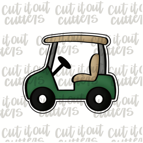 Golf Cart Cookie Cutter