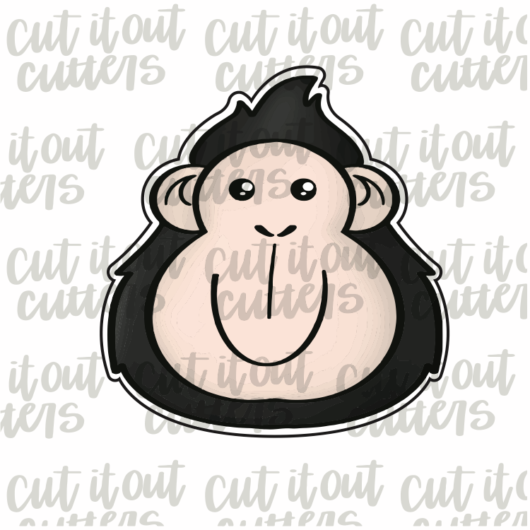 Gorilla Head Cookie Cutter