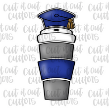 Load image into Gallery viewer, Graduation Toppers for the Build A Brew Cookie Cutter Set
