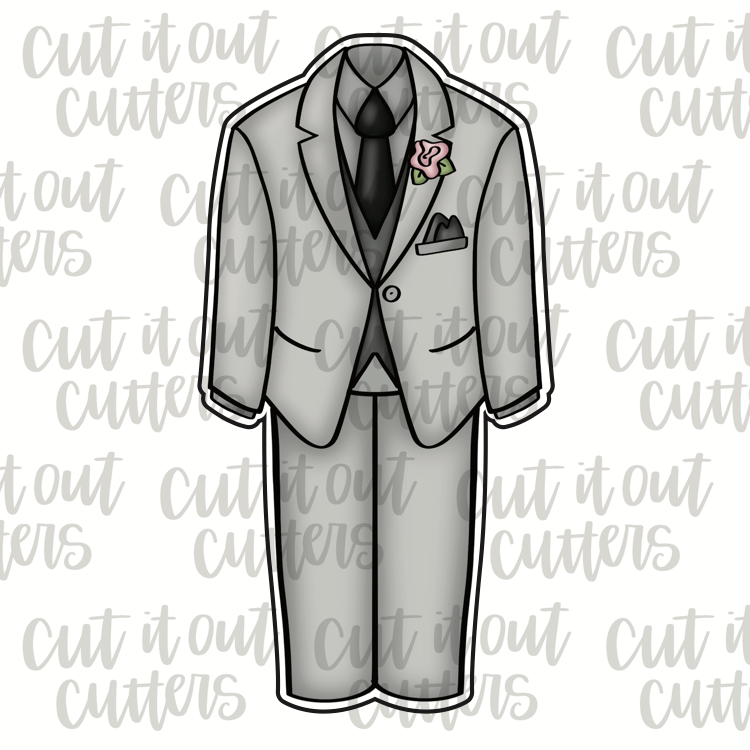 Grooms Outfit Cookie Cutter