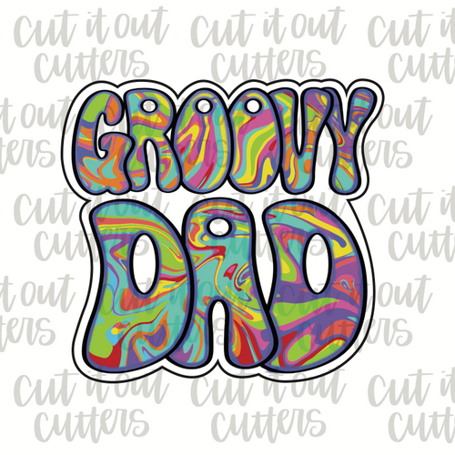 Groovy Dad Cookie Cutter