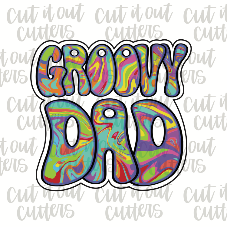 Groovy Dad Cookie Cutter
