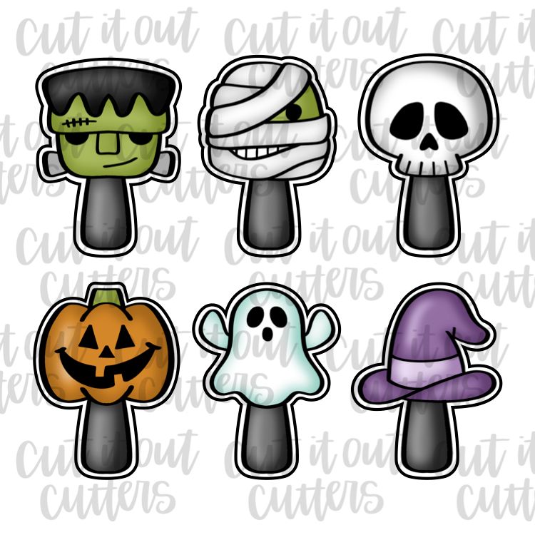 Halloween Cake Pop Cuties Cookie Cutter Set