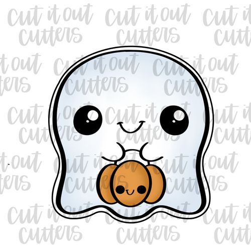 Happy Ghost Cookie Cutter