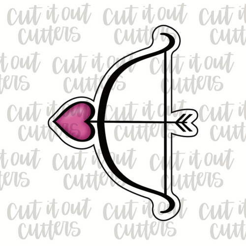 Heart Arrow and Bow Cookie Cutter