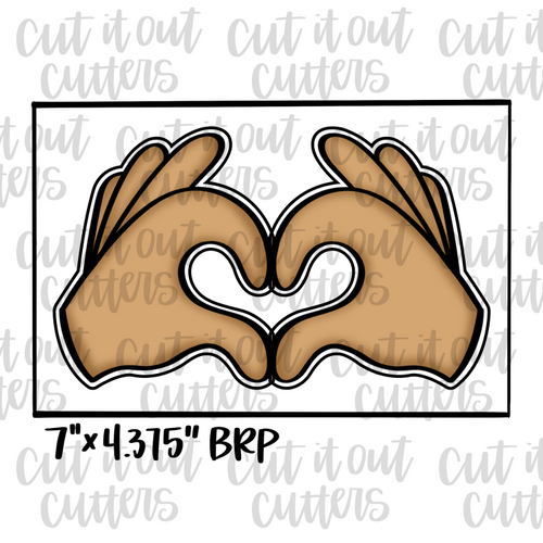 Heart Hands Cookie Cutter