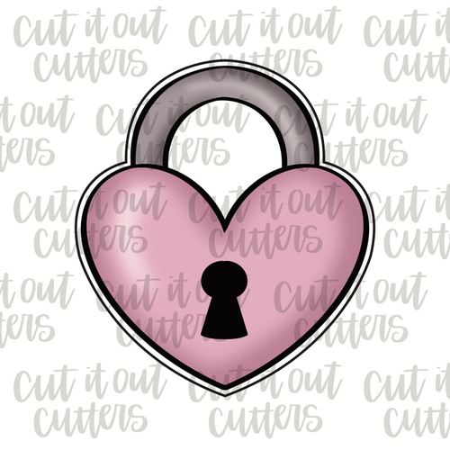 Heart Lock Cookie Cutter