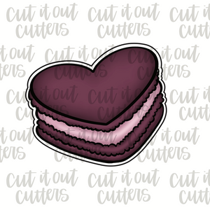 Heart Macaron Cookie Cutter