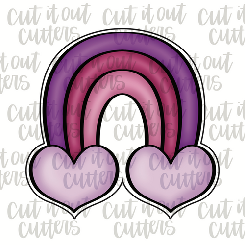 Rainbow & Cloud Cookie Cutter – Cut It Out Cutters