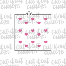 Load image into Gallery viewer, Hearts &amp; Stripes Cookie Stencil