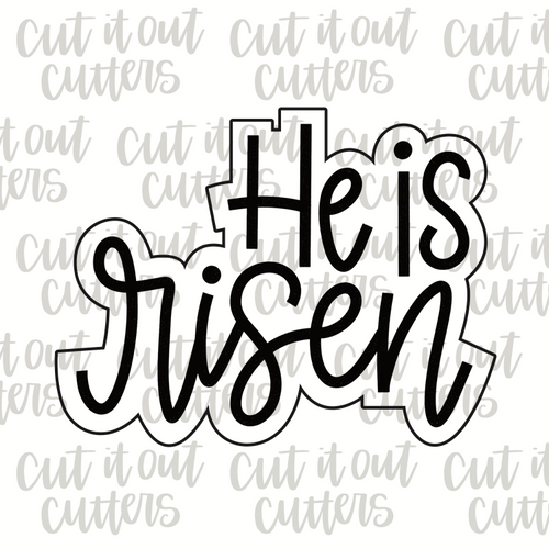 He is Risen 2 Cookie Cutter