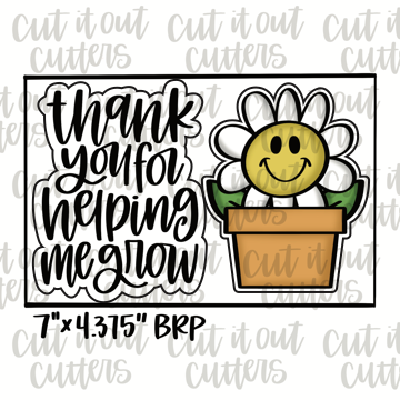 Helping Me Grow & Flower Cookie Cutter Set