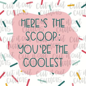 Here's the Scoop Light Pink - 2" Square Tags - Digital Download – Cut ...