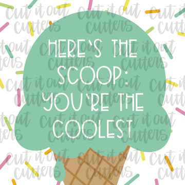 Here's the Scoop Mint - 2" Square Tags - Digital Download – Cut It Out ...