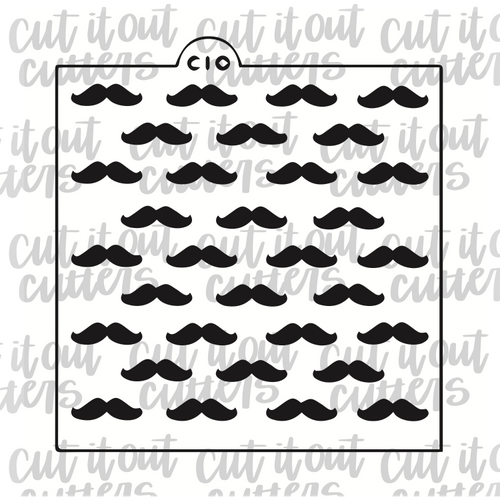 Hipster Stache Cookie Stencil