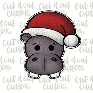 Holiday Hippo Cookie Cutter