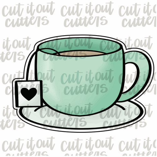 Hot Tea and Saucer Cookie Cutter