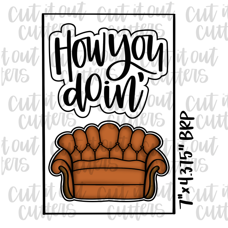 How You Doin' & Couch Cookie Cutter Set