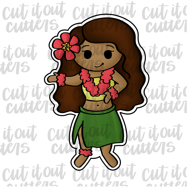 Hula Girl Cookie Cutter