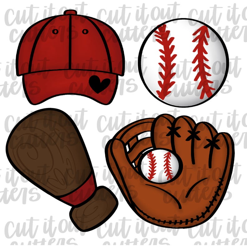 Baseball 2 Cookie Cutter Set