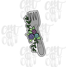 Load image into Gallery viewer, Floral Fork Cookie Cutter