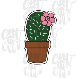 Flower Cactus Cookie Cutter