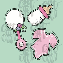 Load image into Gallery viewer, Baby Girl Cookie Cutter Set