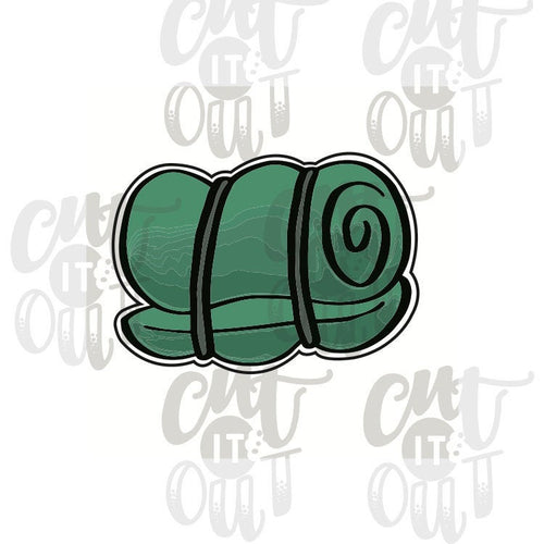 Rolled Sleeping Bag Cookie Cutter