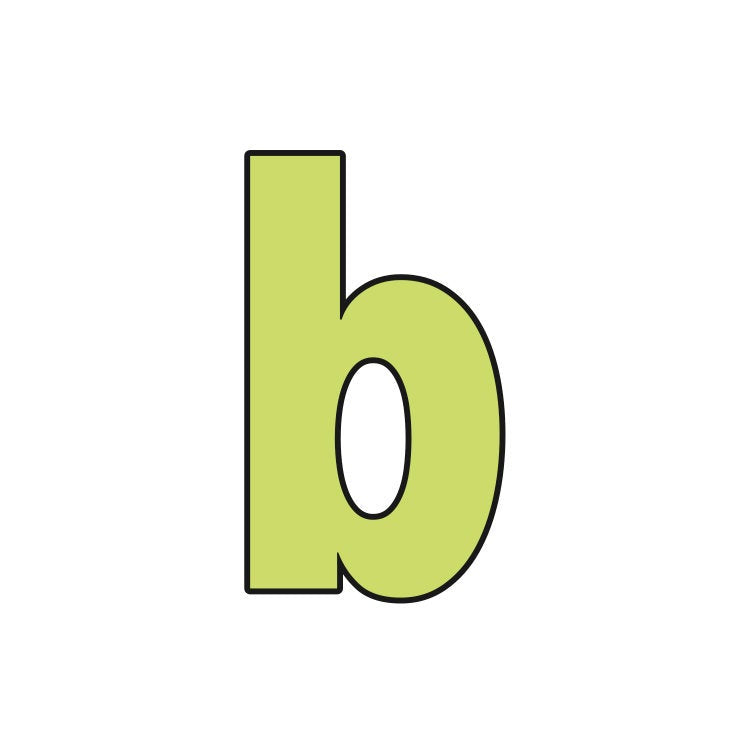 Block Letter Lowercase b Cookie Cutter