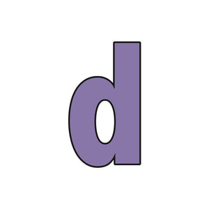 Block Letter Lowercase d Cookie Cutter