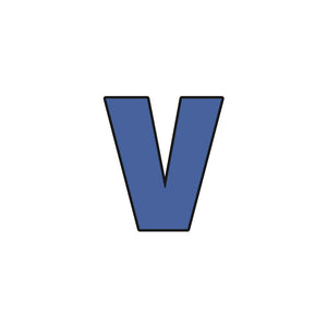 Block Letters V Block Letter Lowercase v Cookie Cutter – Cut It Out Cutters