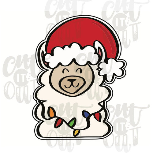 Santa Llama Cookie Cutter
