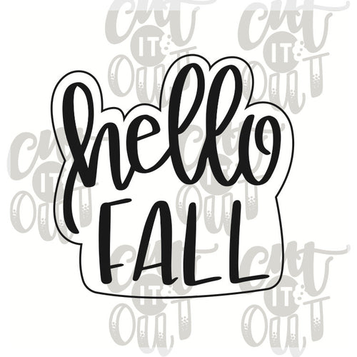 Hello Fall Cookie Cutter