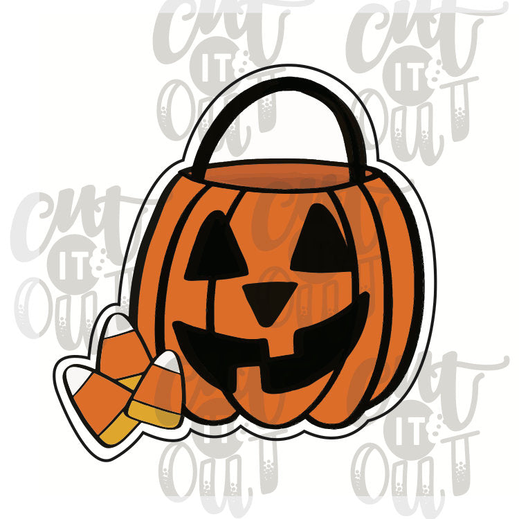 Jack-O-Lantern Bucket & Candy Corn Cookie Cutter