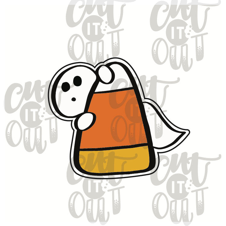 Peeking Ghost & Candy Corn Cookie Cutter