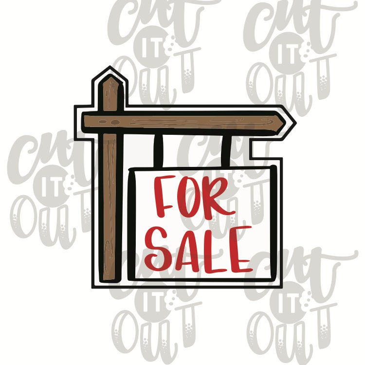 For Sale Sign Cookie Cutter