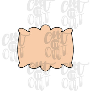 Stretched Peachy Plaque Cookie Cutter