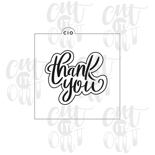 Thank You Cookie Stencil