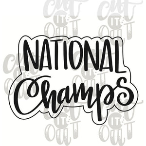 National Champs Cookie Cutter