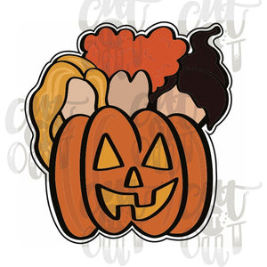 Witchy Sisters & Pumpkin Cookie Cutter